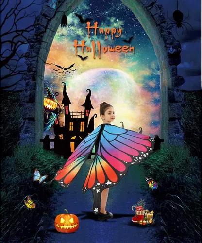 Vista 3 de MAGIFIRE Butterfly Wings for Girls & Kids – Butterfly Costume Wings