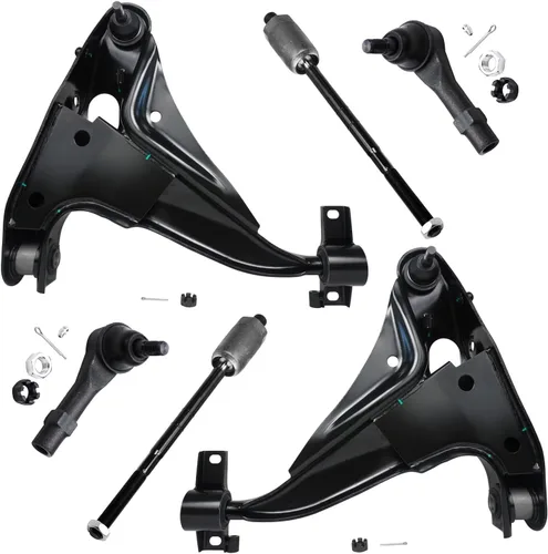 Vista 131 de Detroit Axle - Kit de extremo delantero para Chrysler 300 Dodge Charger 2011-2023 Challenger, 2 Lower Rearward Control Arms 2 Outer Tie Rods 2