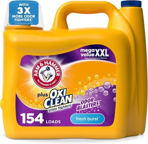 Vista 11 de ARM & HAMMER Plus OxiClean con Odor Blasters - Detergente líquido para ropa