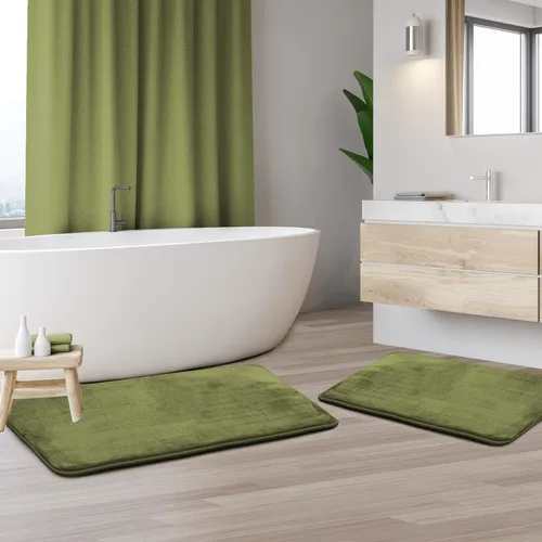 Vista 53 de Clara Clark Alfombra de Baño 24" x 17" - Alfombras de Baño, Tapete de Baño de Espuma Viscoelástica, Afelpado, Acogedor, Ultra Suave, Antideslizante
