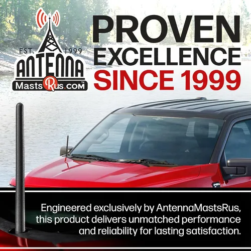 Vista 2 de Votex - Antena corta de goma para Ford Bronco (2021-2026) - Roscado de acero inoxidable de EE. UU. - Los accesorios originales de 6 3/4 pulgadas - A