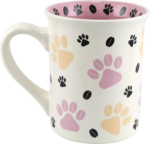 Vista 2 de Enesco Our Name is Mud Cat My Happy Place Venn Diagram - Taza de café, 16 onzas, multicolor