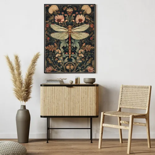 Vista 7 de Rompecabezas de libélula floral vintage de 1000 piezas para adultos, rompecabezas decorativo de regalo para amantes de los boho, 1000 rompecabezas