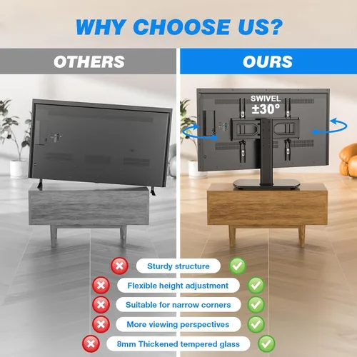Vista 7 de Rfiver - Soporte universal giratorio para TV con soporte para televisores LCD LED