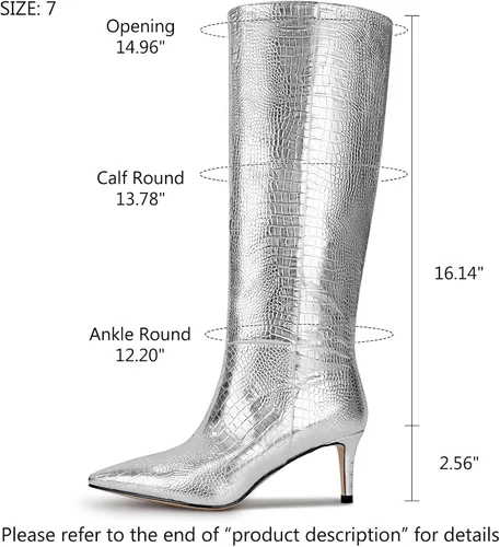Vista 20 de wetkiss Botas altas hasta la rodilla para mujer, con tacón de gatito y diseño de punta puntiaguda, clásicas y sexys