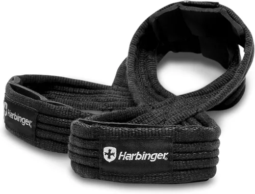 Vista 3 de Harbinger Figura 8 Correas de elevación acolchadas: soporte de agarre definitivo para levantador de peso pesado