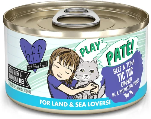 Vista 40 de Weruva B.F.F. Play - Best Feline Friend Paté Lovers, Aw Yeah!, T.T.Y.L. de atún y pavo con atún y pavo, lata de 2.8 onzas (paquete de 12)