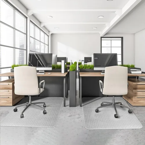 Vista 8 de BesWin Tapete para silla de oficina para alfombras, paquete de 2