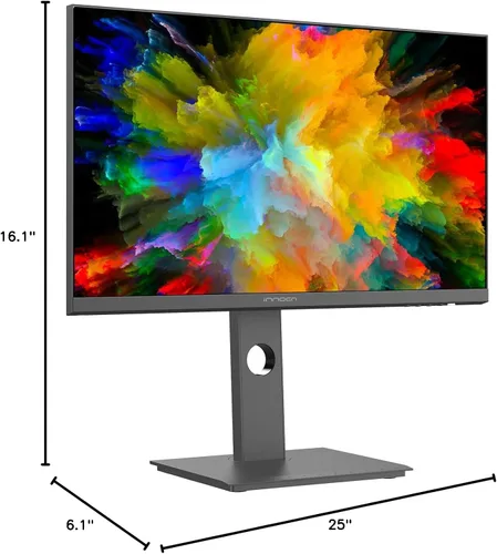 Vista 10 de INNOCN Monitor ultraancho de 24 pulgadas 2560 x 1440p 75Hz QHD IPS pantalla 16:9 monitor de computadora 100% sRGB HDMI DP monitor