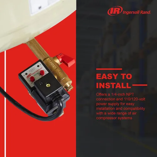Vista 5 de Ingersoll Rand Edv200 1/4npt 110/120v Válvula de Drenaje Electrónica