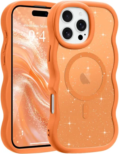 Vista 87 de Pepmune - Funda para iPhone 12 Pro Max con marco ondulado y estructura rígida, color mate claro, cubierta trasera unisex, compatible con Magsafe