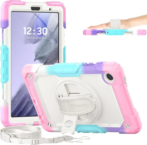 Vista 11 de Timecity Funda para Samsung Galaxy Tab A7 Lite 2021 de 8.7 pulgadas SM-T220/T225/T227 con protector de pantalla, resistente funda protectora