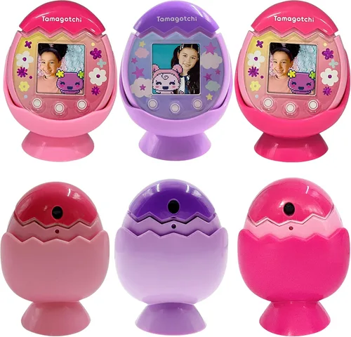 Vista 6 de Base de escritorio para Tamagotchi Pix Pet con cámara (rosa)