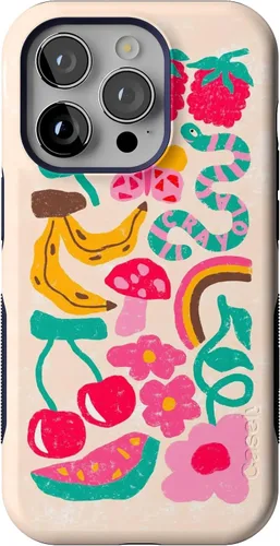 Vista 131 de Casely Funda para iPhone 14 Pro Viva La Vida Frida Kahlo Collage Floral Compatible con MagSafe Diseño protector audaz