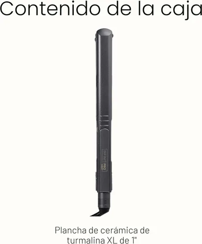 Vista 8 de INFINITIPRO BY CONAIR Plancha plana de cerámica turmalina, 1 pulgada, color morado