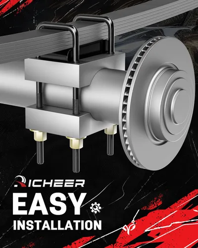 Vista 6 de Richeer Bloque de elevación de 1 pulgada compatible con Silverado 1500 1999-2024 2WD/4WD, Sierra 1500 1999-2024 2WD/4WD, kits de elevación
