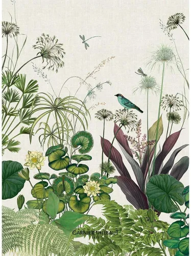 Vista 5 de Garnier-Thiebaut, Giardino, Bleu Toalla de cocina, mezcla de algodón/lino