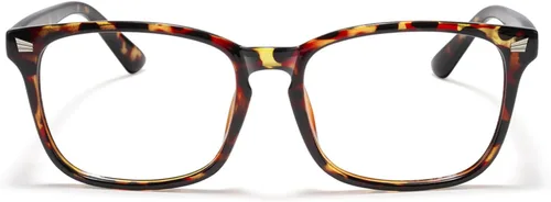 Vista 29 de TIJN Gafas de dormir con bloqueo de luz verde azul, lente de luz roja para juegos de computadora, fatiga de pantalla y protección UV Negro
