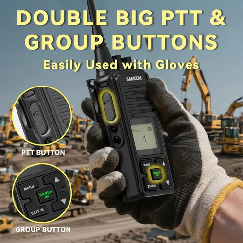Vista 3 de Radios bidireccionales de 3000 mAh de largo alcance recargables de alta potencia, walkie talkies para adultos, radios comerciales programables de 2