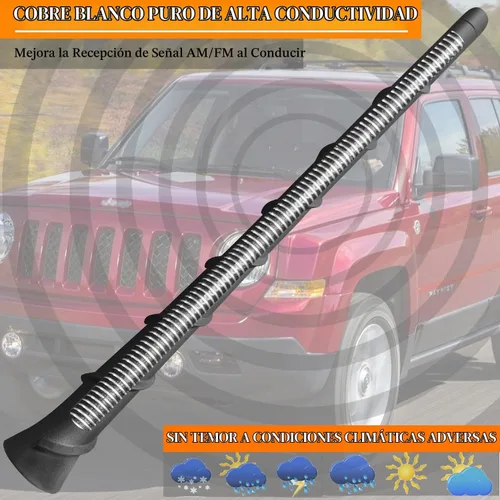 Vista 6 de Reemplazo de antena de goma flexible de 8 pulgadas para Jeep Liberty - Número de pieza 68297936AA