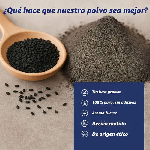 Vista 4 de Spice Profile Polvo orgánico de nigella de semillas negras 4 onzas