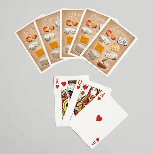 Vista 7 de Lantern Press Variedades de queso (52 cartas de juego, baraja de cartas de tamaño póquer con comodinos)