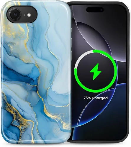 Vista 114 de Funda Compatible con iPhone 13/14 [Compatible con MagSafe] Protección de Doble Capa de Cáscara Dura Híbrida, Funda Magnética Protectora a Prueba