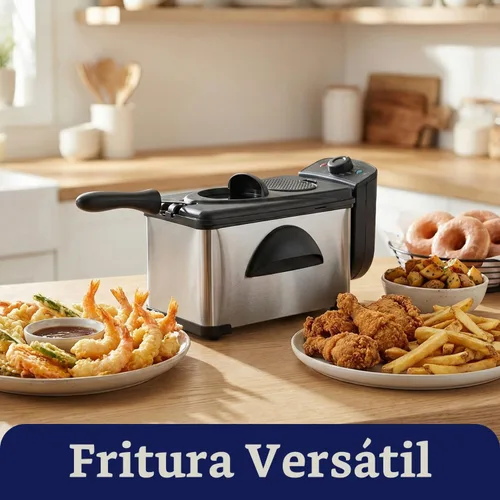 Vista 7 de Elite Gourmet Freidora de inmersión de 2 cuartos de galón, cesta extraíble