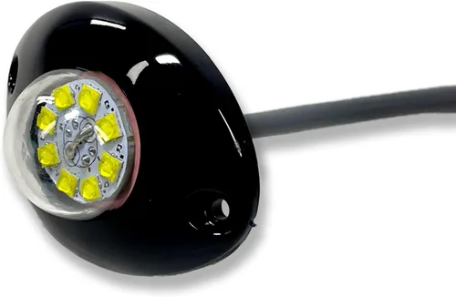 Vista 2 de Kit estroboscópico LED de perfil bajo de alta intensidad de 24 W, luz de advertencia de emergencia para camiones y automóviles, universal, 1 paquete