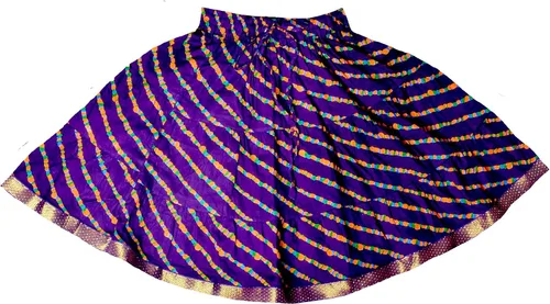 Vista 4 de Chandrakala Lehenga - Conjunto de choli para niñas, ropa étnica tradicional india lista para usar, Pattu Pavadai (KL104)