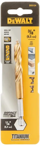 Vista 5 de DEWALT DD5116 Impact Ready - Broca recubierta de nitruro de titanio, 1/4