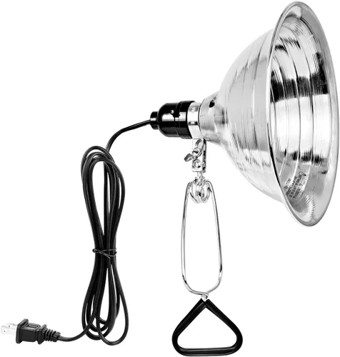 Vista 15 de Simple Deluxe Paquete de 1 lámpara de abrazadera con reflector de aluminio de 10.5 pulgadas y protector de bombilla de hasta 250 W, enchufe E26