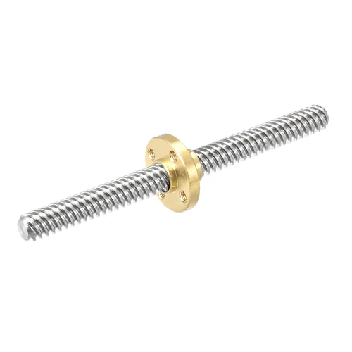 Vista 8 de DMiotech 5.906 in completamente rosca varilla T8x2mm tornillo de plomo con tuerca de latón kit para impresora 3D, máquina CNC