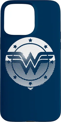 Vista 31 de Wonder Woman Funda con logotipo de escudo de medio tono para iPhone 17