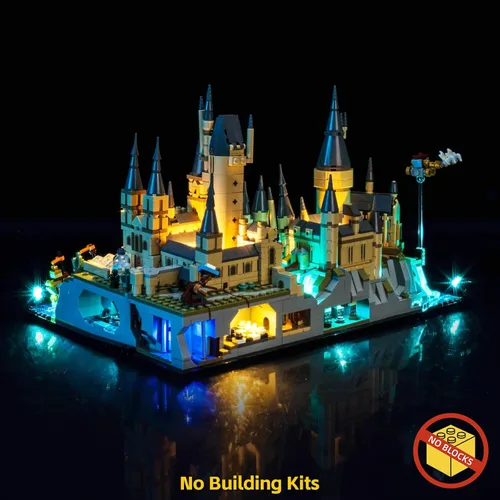Vista 2 de BrickBling Luz LED Compatible con Lego 76419 Castillo y Terrenos - No Viene con el Set de Construcción (Versión Clásica)