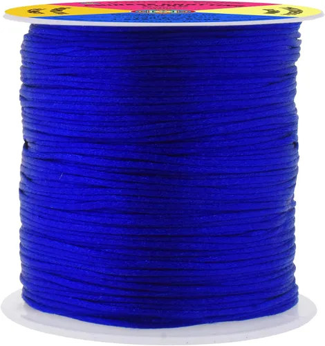 Vista 80 de Mandala Crafts Cordón de satén de cola de rattail de 0.02 in para nudos chinos de macramé