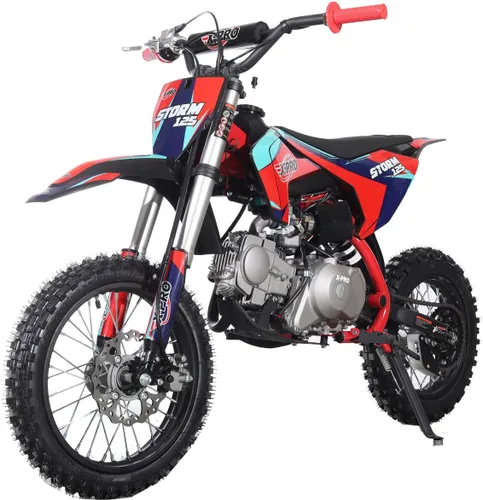 Vista 7 de X-PRO Storm - Bicicleta de cross de gasolina de 125 cc, transmisión automática, absorción de impactos delanteros invertidos, neumáticos de 14