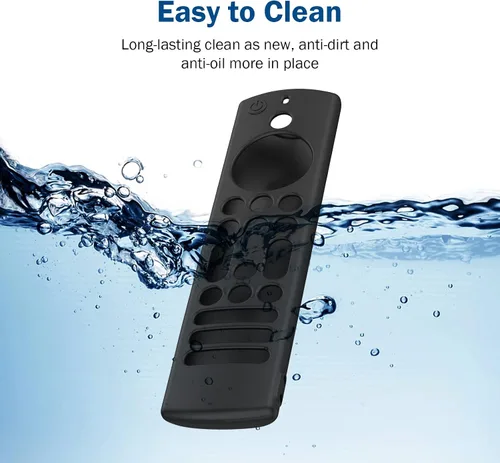 Vista 5 de LEFXMOPHY Funda para televisores inteligentes universales Toshiba e Insignia con 6 botones de acceso directo a distancia de silicona negra