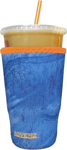 Vista 74 de Funda Koverz para café helado, funda aislante de neopreno para taza, se ajusta a una taza de café de 32 Oz., lavable y reutilizable, accesorios