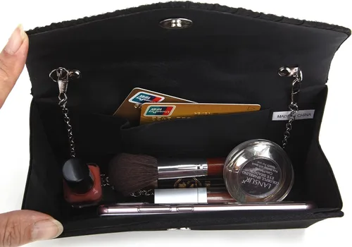 Vista 7 de Fateanuki Bolso de noche para mujer bolso de mano y bolso de mano bolso de hombro bolso cruzado para mujeres bodas banquetes