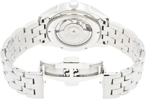 Vista 2 de Hamilton H42515135 Jazzmaster Reloj de plata automático suizo con pantalla analógica para hombre, plateado, Reloj automático