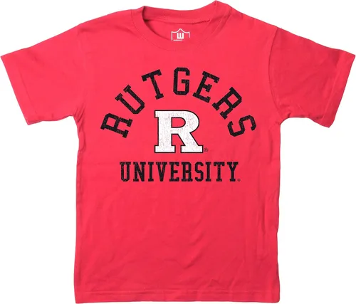 Vista 132 de Wes and Willy Camiseta de algodón orgánico de manga corta para niños de la NCAA