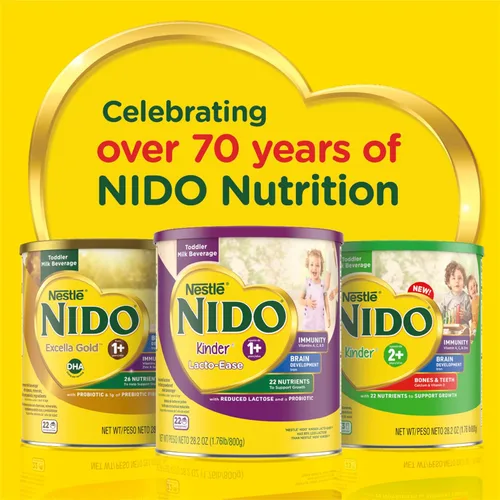 Vista 9 de Nido NESTLE Kinder 1+ - Bebida de leche en polvo, recipiente de 1.76 libras