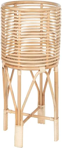 Vista 9 de KOUBOO Soporte para plantas de interior de ratán, pequeño, maceta natural marrón