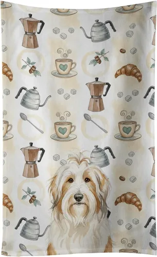 Vista 216 de Caroline's Treasures Afghan Hound - Toalla de cocina para barra de café, terciopelo frontal y lazo de algodón, lavable a máquina Sabueso afgano