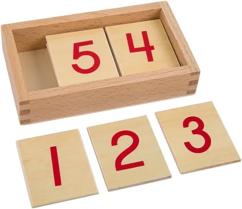 Vista 8 de Montessori Matemáticas Materiales Numerales Tarjetas para Preescolar Herramienta de Aprendizaje Temprano