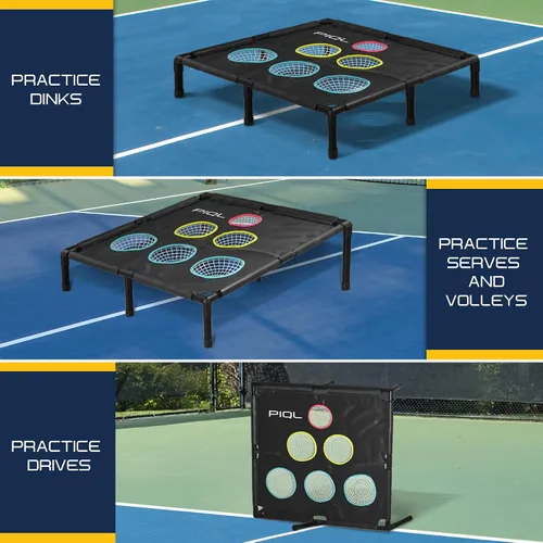Vista 2 de Pro Pickleball Target Net – Equipo de práctica de pickle ball y juegos sociales, sistema de objetivo, práctica de almohadilla de inmersión