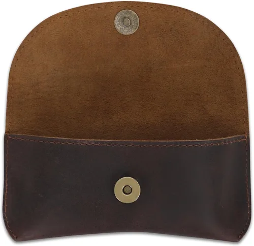 Vista 9 de Leather Eyeglass Case Genuine Leather Sunglasses Case Eyewear Pouch Glasses Sleeve Slim Unisex Eyeglass Holder