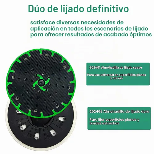 Vista 6 de Almohadilla de lijado suave mejorada 202461 de 6 pulgadas para lijadora