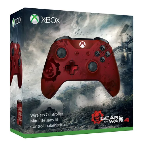 Vista 4 de Xbox Wireless Controller - Gears of War 4 Crimson Omen Limited Edition (Renewed)